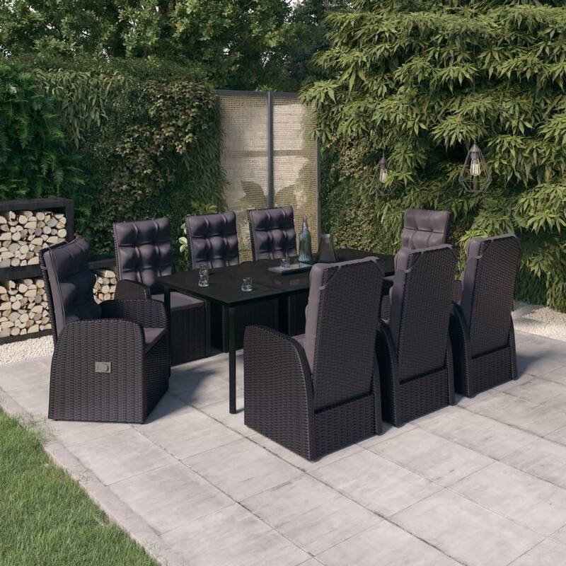 vidaXL Patio Dining Set Outdoor Dining Set Table and Chair Set for Garden