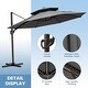 preview thumbnail 5 of 56, Crestlive Products Luxury 11.5 Ft Patio Cantilever Umbrella with Tilting & Rotating Shading Area