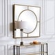 preview thumbnail 6 of 5, Uttermost Stanford 48" Square Decorative Urban Modern Wall Mirror