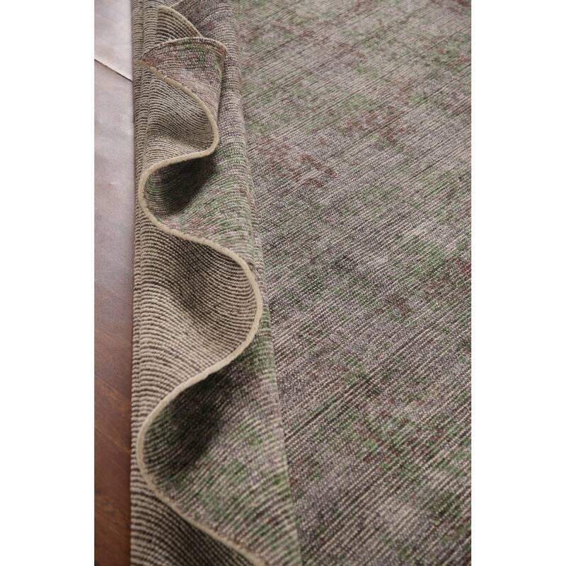 Multi-Color Modern Abstract Area Rug Handmade Wool Carpet - 8'0"x 10'0"