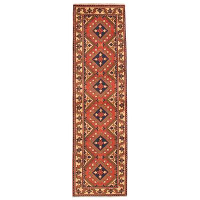 ECARPETGALLERY Hand-knotted Kargahi Copper Wool Rug - 2'9 x 9'6