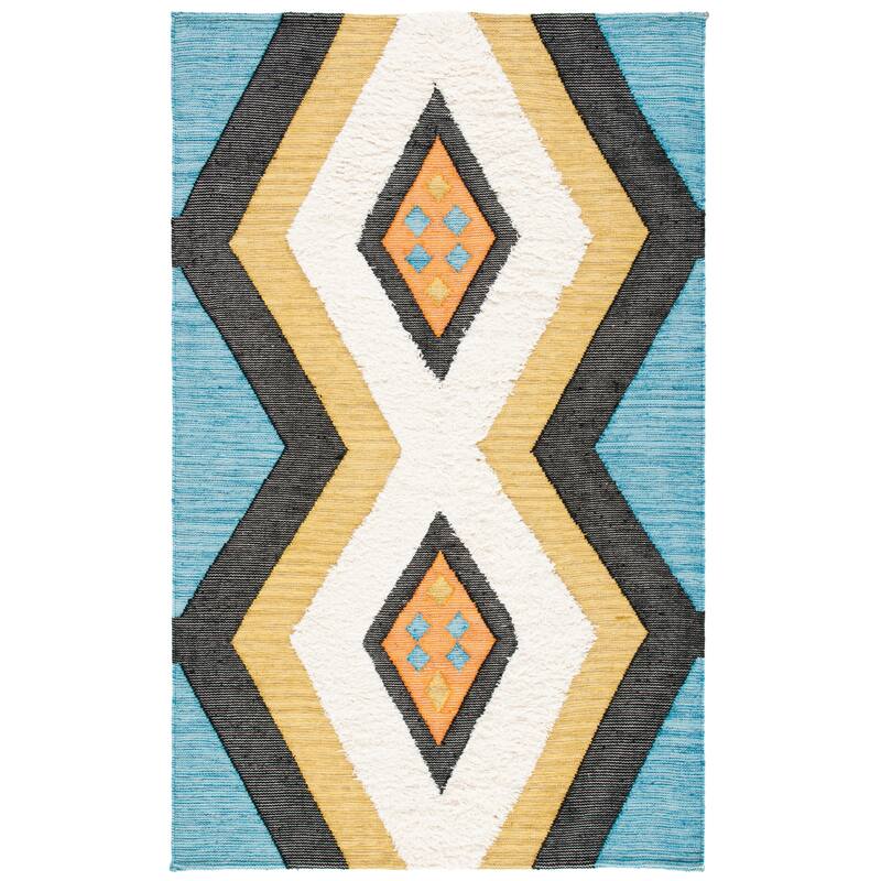 SAFAVIEH Handmade Kenya Ljupka Boho Tribal Diamond Wool Rug