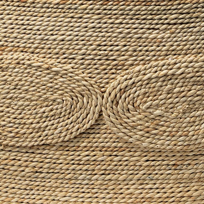 Jamie Young Barbados Oval Corn-Straw Coffee Table
