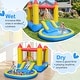 preview thumbnail 5 of 8, Gymax Inflatable Bounce House Kids Water Park Wet Dry w/ Splash Pool