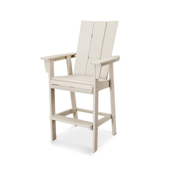 slide 2 of 7, POLYWOOD Modern Adirondack Bar Chair Sand