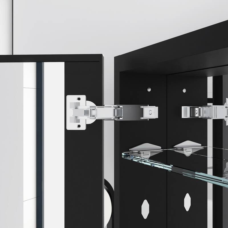 Rectangular Aluminum Medicine Cabinet with Mirror