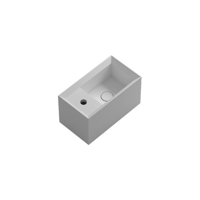 WS Bath Collections Cut 45.25.01 Cut 17-11/16" Rectangular Ceramic - Matte White