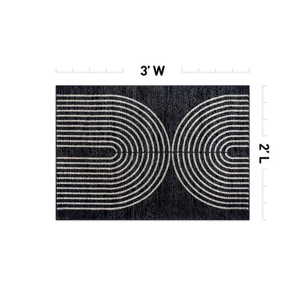 dimension image slide 0 of 7, Contemporary Arch Design Area Rug