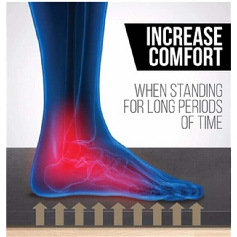Black Anti-Fatigue Comfort Kitchen Office Mat