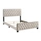preview thumbnail 1 of 10, Furniture of America Tilly Button Tufted Fabric Upholstered Bed Beige - Full