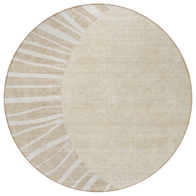 HomeRoots Abstract Transitional Rectangle Outdoor Rug