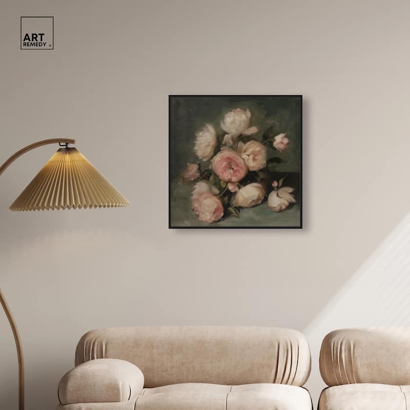 Roses in Shadow I Canvas by Art Remedy