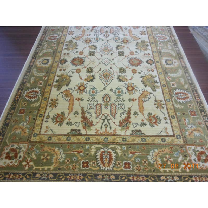 Lauren Ralph Lauren Wakely Traditional Oriental Rug - 2'6" x 4' - Cream/Green - Rectangle