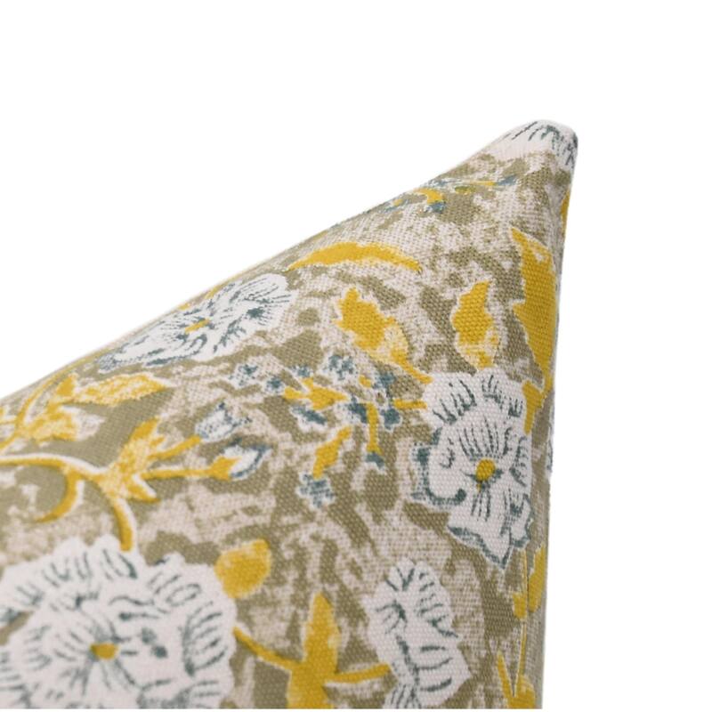 Fabdivine Cotton Handmade Square Vintage Block print pillow cover