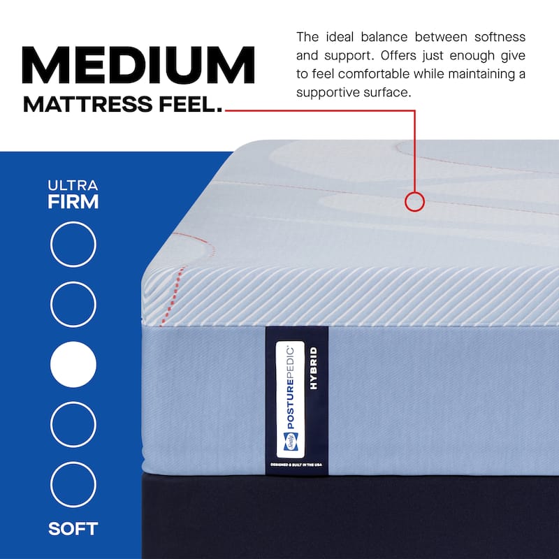 Sealy Posturepedic® Fayette 12" Medium Tight Top Hybrid Mattress