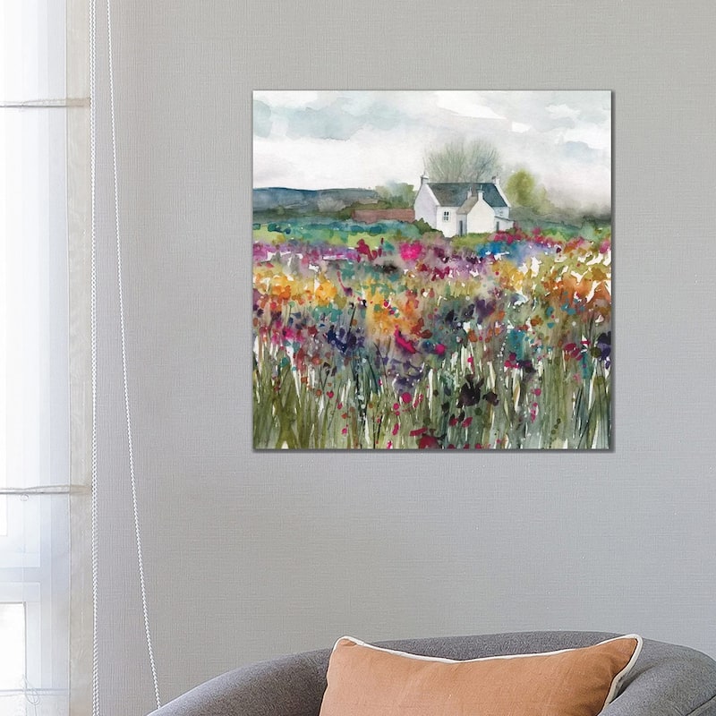iCanvas "Wildflower Cottage" by Carol Robinson Canvas Print - 26x26x1.5