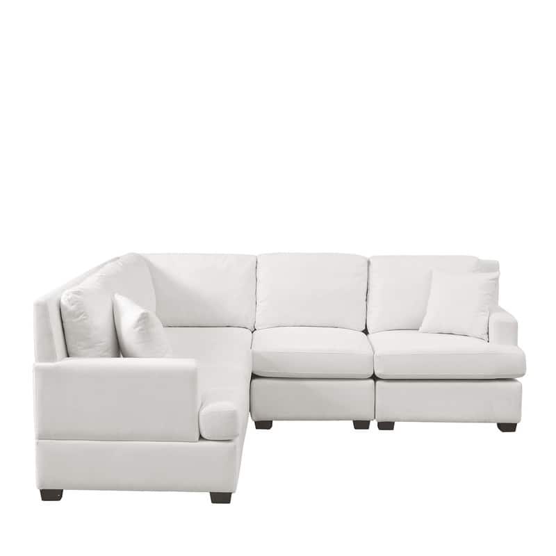 LIKIMIO 118" Modern L-Shaped Modular Sectional Sofa For