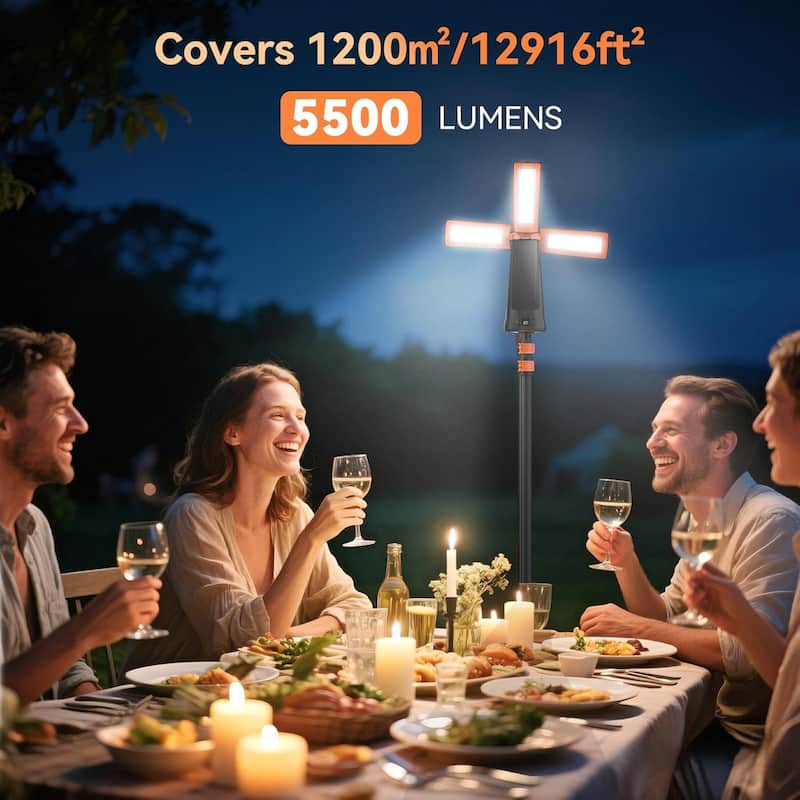 Portable LED Camping Work Light with Detachable Tripod