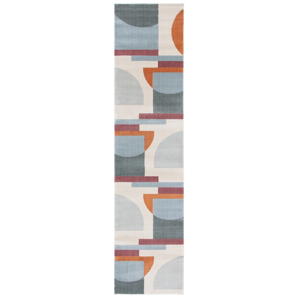 SAFAVIEH Orwell Collection ORW304F Mid-Century Modern Abstract Non-Shedding Living Room Bedroom Runner Charcoal Grey 2'2 x 11' 