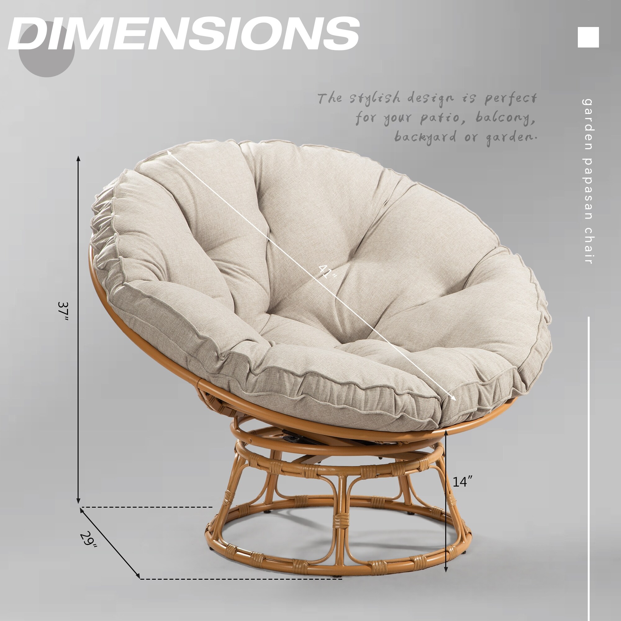 Papasan dimensions best sale