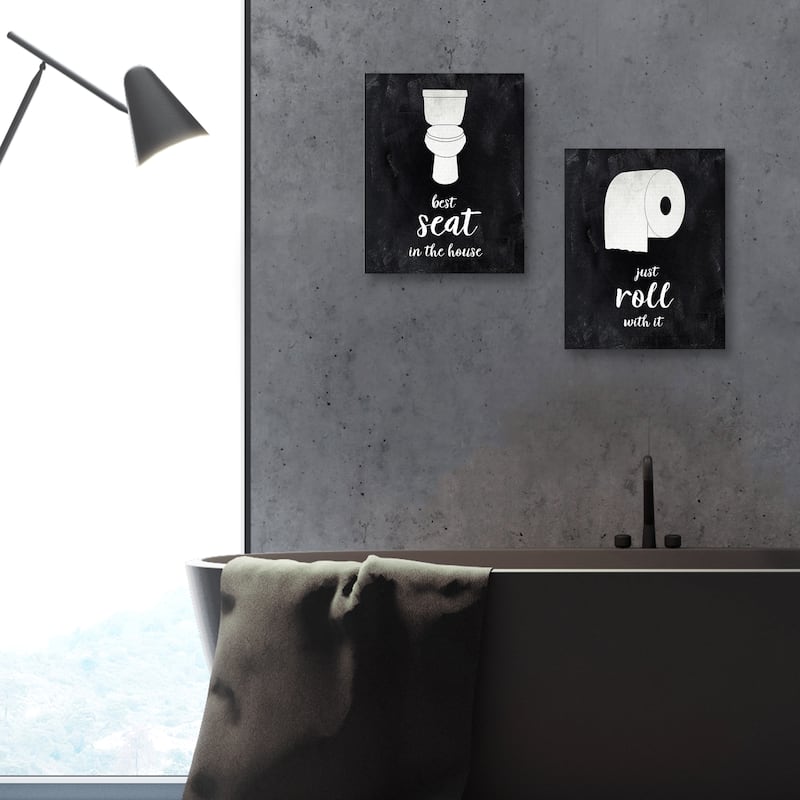 Best Seat & Roll by CAD Designs Set of 2 Canvas Art Prints