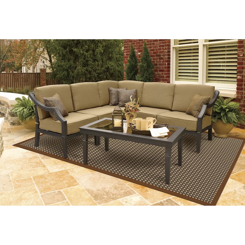 Loomaknoti Cocoa Bay Jandanz Brown Area Rug