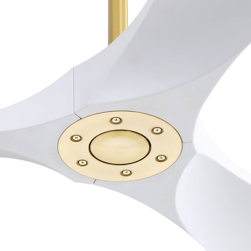 Sofucor 60 Inch Ceiling Fan No Light With Remote Control 3 Fan Blades Reversible DC Motor Timer Farmhouse