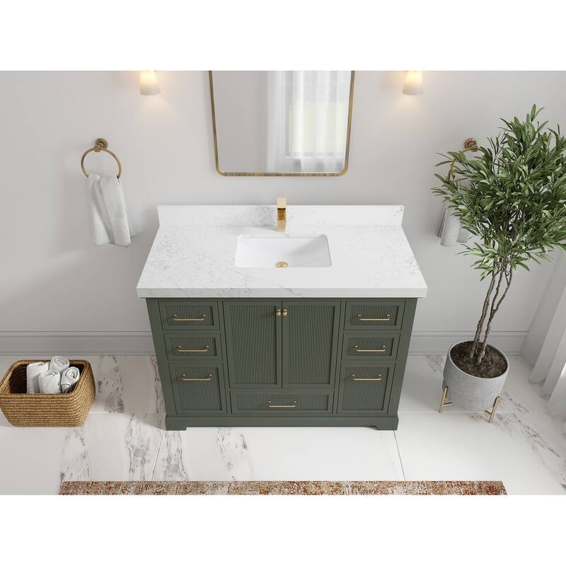 Willow Collections 48 in. W x 22 in. D Alys Single Sink Bathroom Vanity with Countertop