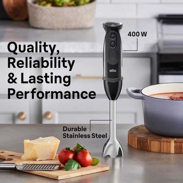 Braun MultiQuick 5 Vario Hand Blender with 21 Speeds, Whisk, and