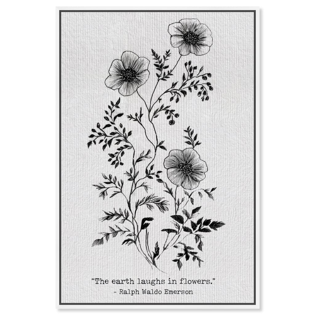 Earth Laughs in Flowers Canvas by Art Remedy