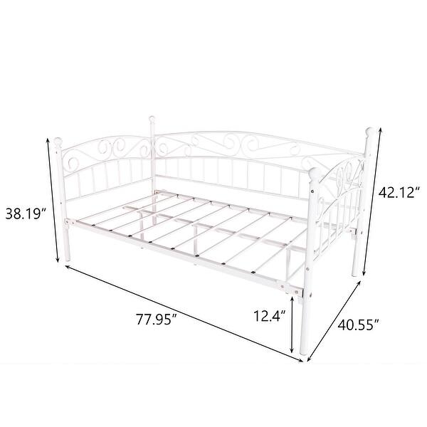 Metal Daybed Frame Multifunctional Mattress Foundation/Bed Sofa, Twin Bed Bath & Beyond 37498639