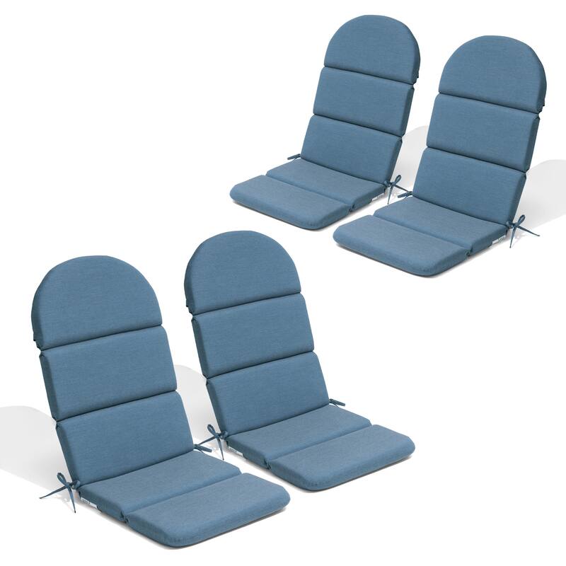 Outdoor Adirondack Chair Cushion Sunbrella / Fabric Patio Chair Pad - 4PC - Spectrum Denim