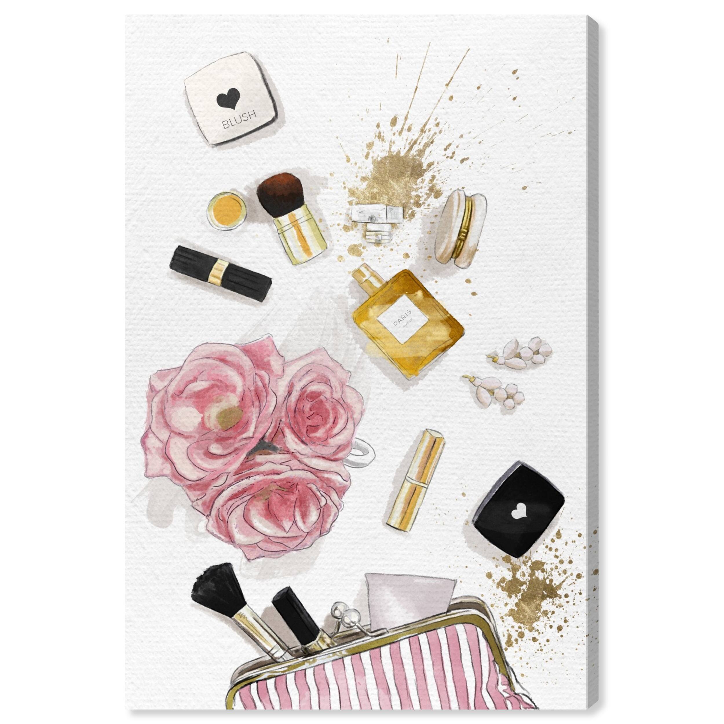 Wynwood Studio Canvas Fashion and Glam Inside my Bag Blush Pink and