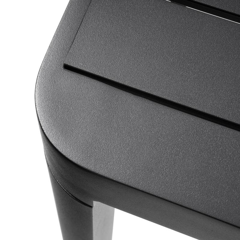 Outdoor 5/7-Piece Patio Aluminum Dining Set Stackable Chairs and Extendable Table