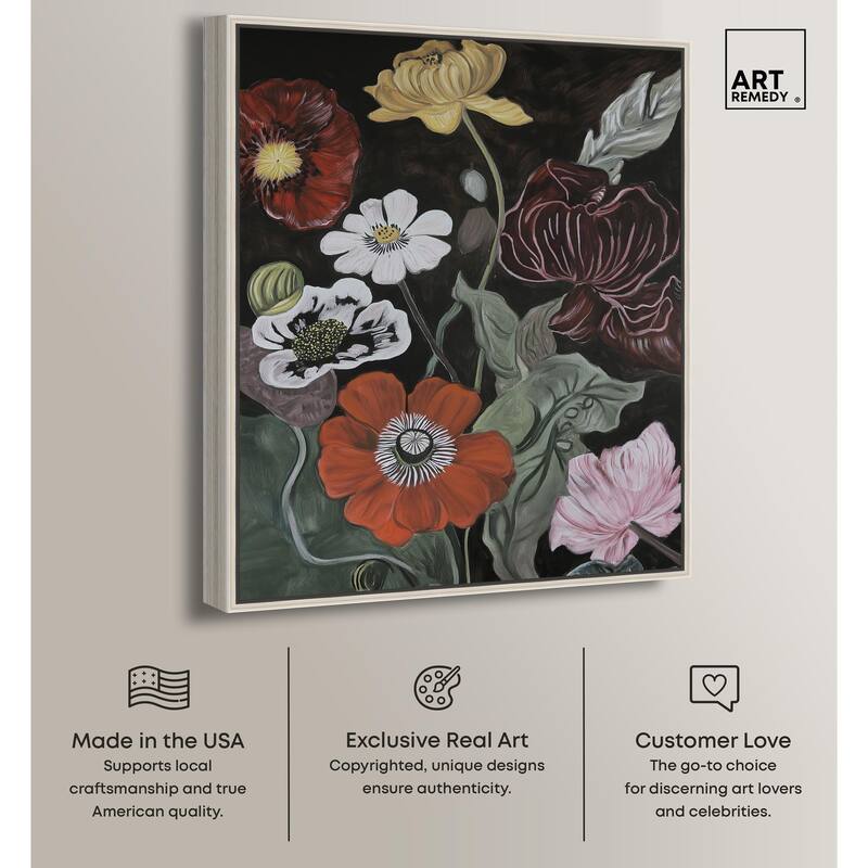 Ruby Revelry Canvas by Art Remedy