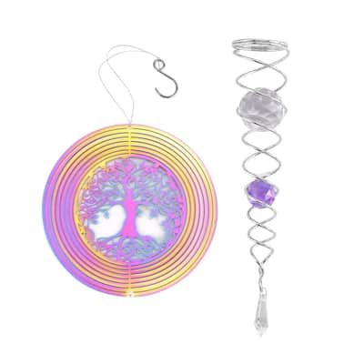 Stainless Steel Magic Kinetic Sculpture Decorative Wind Spinner
