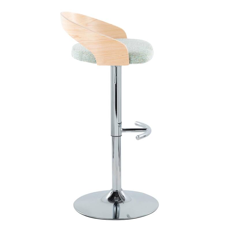 Carson Carrington Stavanger Adjustable Bar Stool with Rounded T Footrest (Set of 2)
