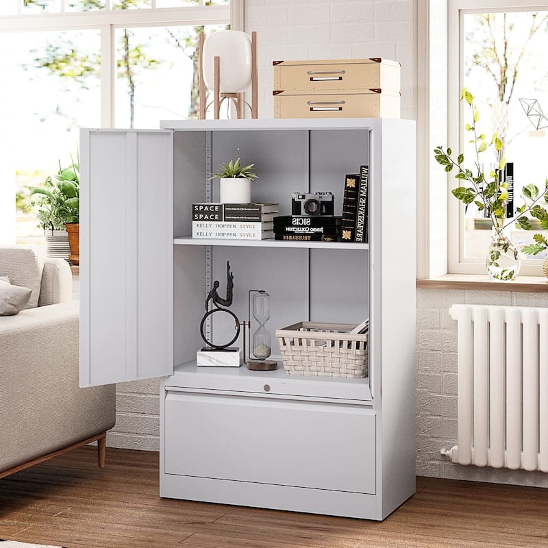 Modern File Cabinets for Home Office with Drawers - N/A