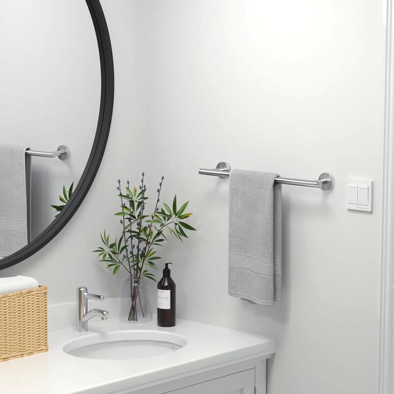 Stainless Steel Wall Mounted Towel Bar - 18inch