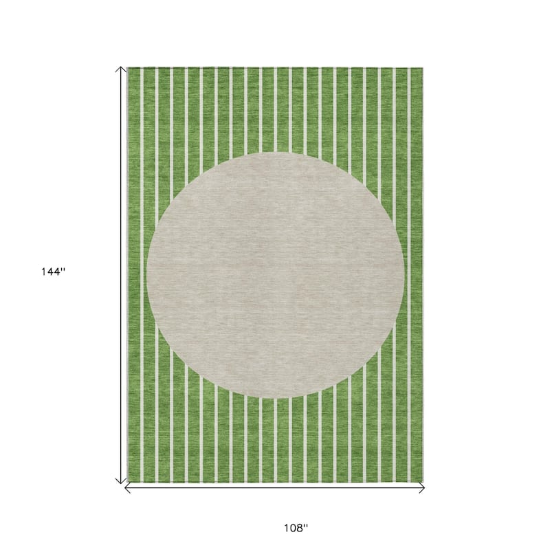 HomeRoots Striped Transitional Rectangle Outdoor Rug