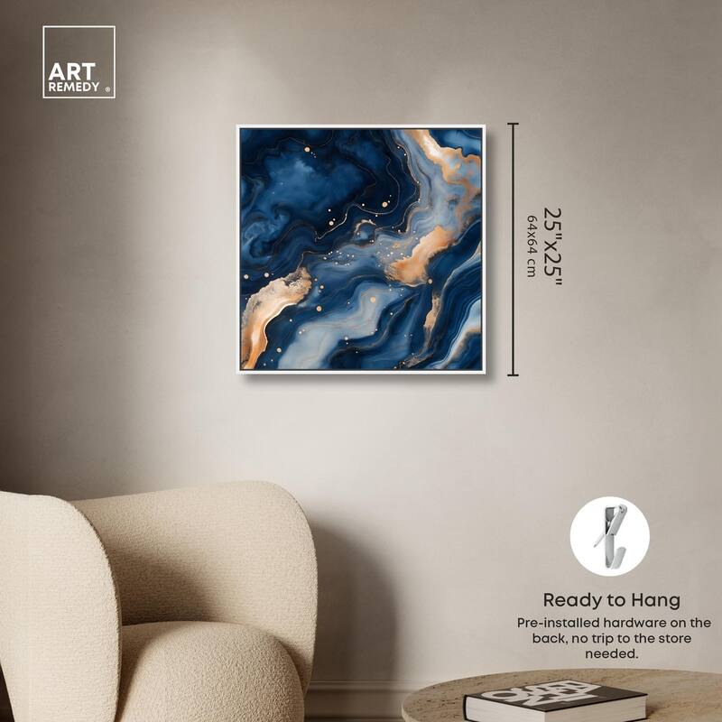 Deep Sea Geode III Canvas by Art Remedy