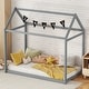 preview thumbnail 2 of 28, House-shaped Twin Size Wooden House Bed Kids Bed