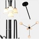 preview thumbnail 10 of 8, Bella Depot 40" 6-Light Black Metal Chandelier Adjustable Pendant Light for Dining Room Bedroom