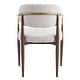 preview thumbnail 8 of 13, Christopher Knight Home - GlamCore Modern Upholstered Metal Base Dining Chairs with Gold Accents