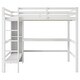 preview thumbnail 15 of 15, Full Size Loft Bed with Multi-Use Shelving & Underbed Study Desk ，Space-Saving College Dorm Bed with Storage Shelves