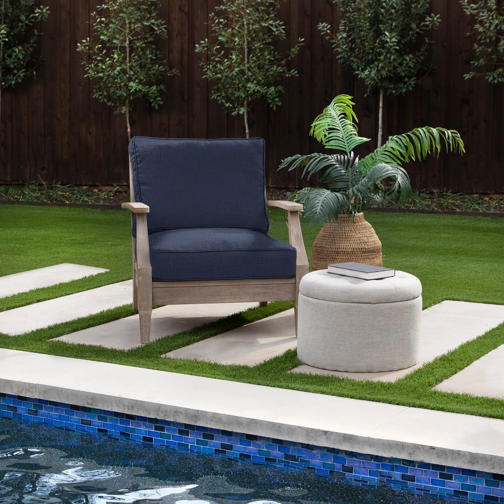 Sorra Home Indoor/Outdoor Corded Cushion Chair Set