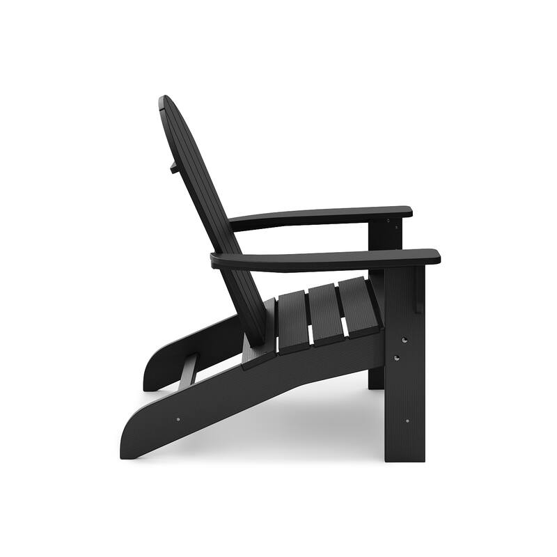 Black Adirondack Chair - Premium Hdpe Poly Lumber For Pool, Patio, And Garden Elegance - Black
