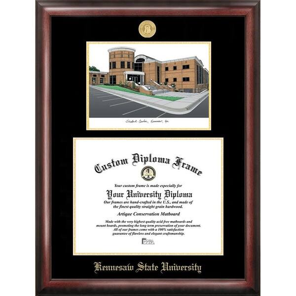 Texas Tech Red Raiders Gold Embossed Diploma Frame In Signature With B And Gold Mats C6