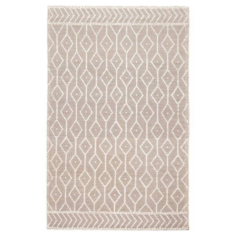 ECARPETGALLERY Braid weave Sienna Taupe Wool Rug - 5'0 x 7'11 - Taupe - 5'0 x 7'11