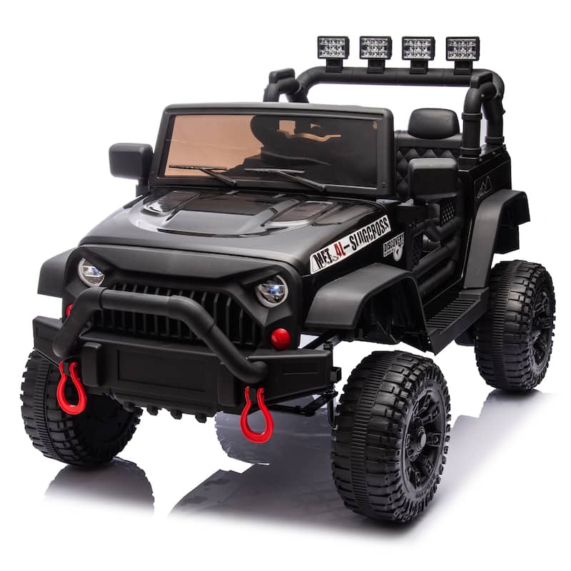 24V Kids Electric Ride-On Car for Ages 3+, Remote Control with 400W Motor & Bluetooth - Black
